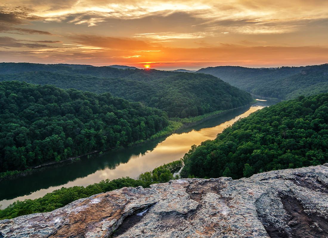 Kingsport, TN - Big South Fork and Scenic Sunset in Tennessee